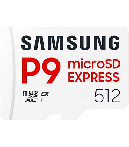 Amazon | Samsung P9 Express microSD 512GB 高速ゲーミングメモリー